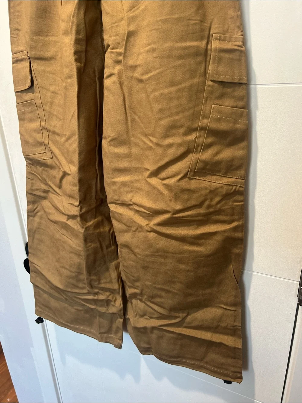 Women’s Baggy Wide-Leg Cargo Pants in Brown - Size Large - Picture 7 of 7